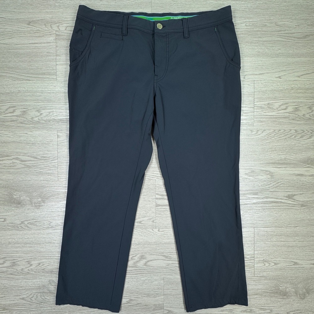Alberto Men's Rookie Golf Pants 36 Gray 3XDRY Cooler Regular Slim Fit